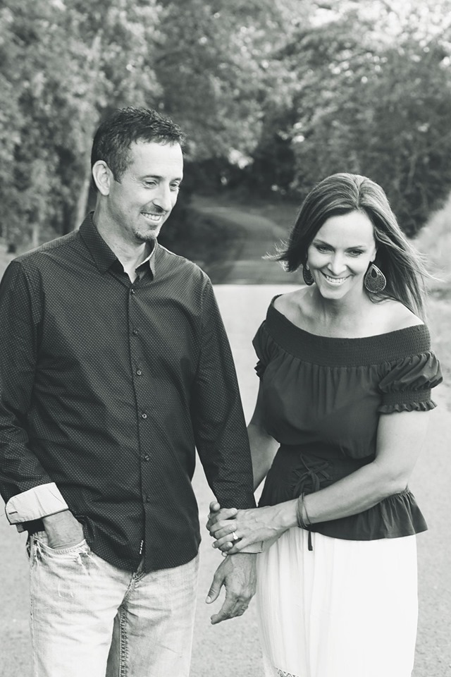 Coach Troy and Julie together outdoors